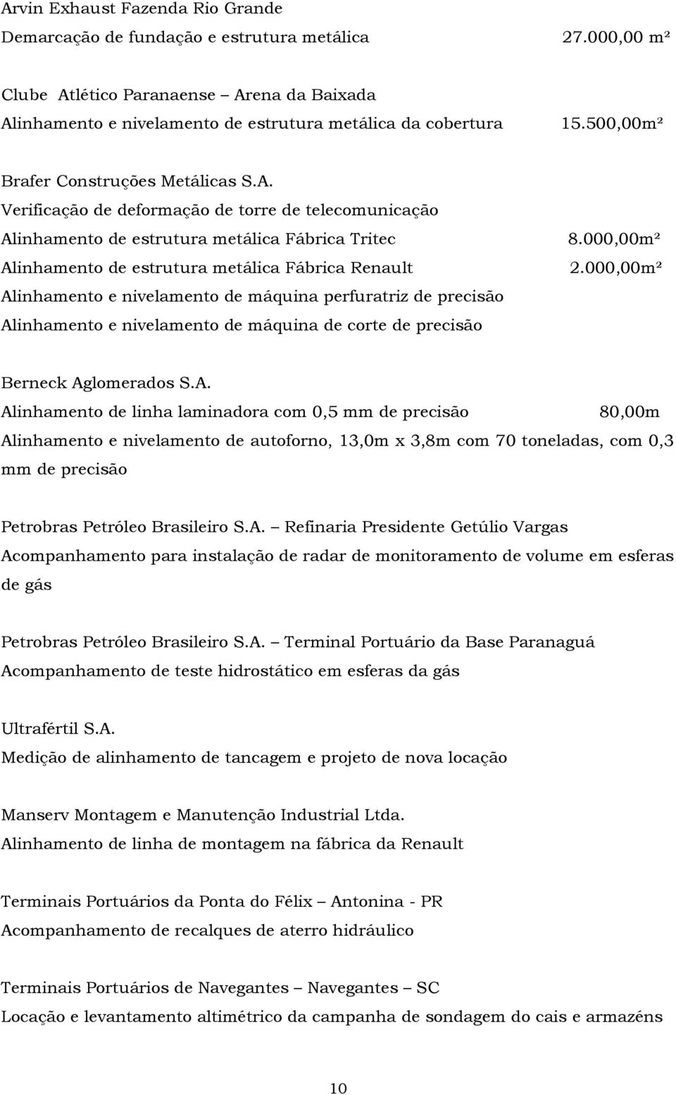 Verificação de deformação de torre de telecomunicação Alinhamento de estrutura metálica Fábrica Tritec Alinhamento de estrutura metálica Fábrica Renault Alinhamento e nivelamento de máquina