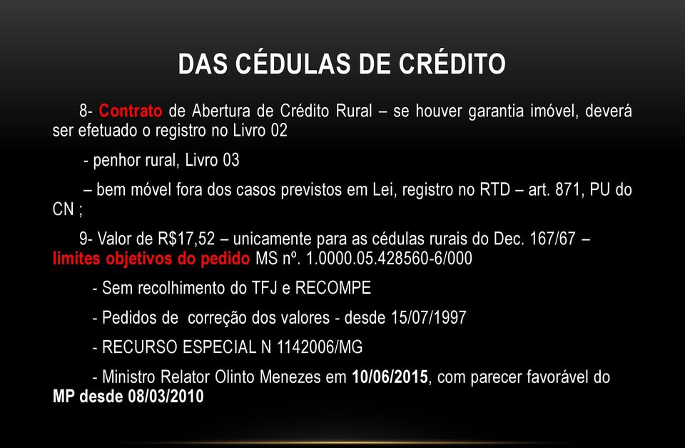 167/67 limites objetivos do pedido MS nº. 1.0000.05.