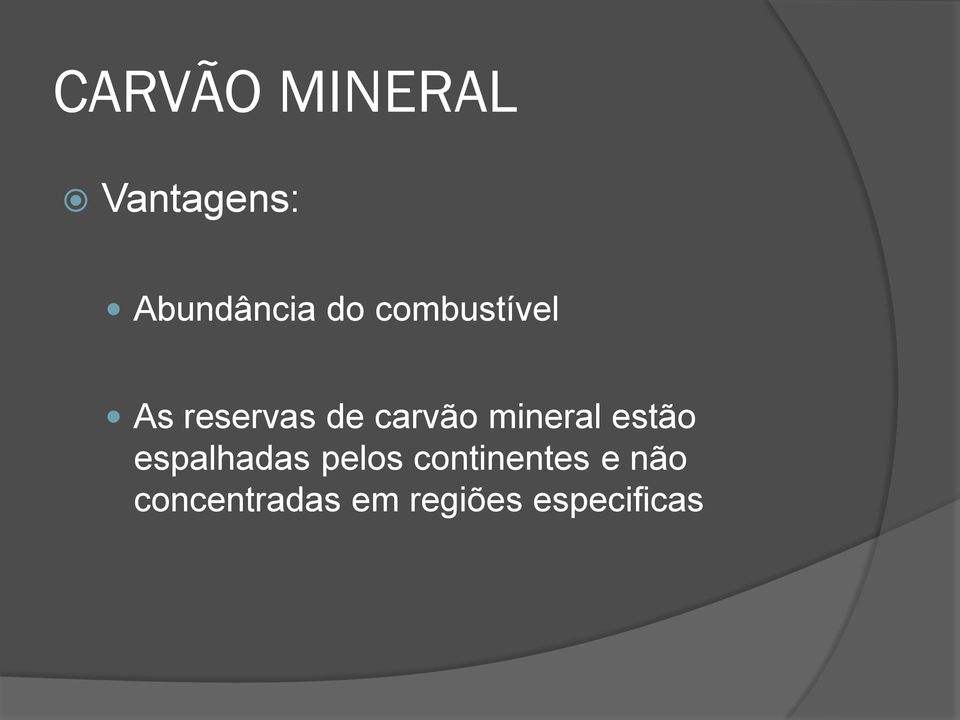 mineral estão espalhadas pelos