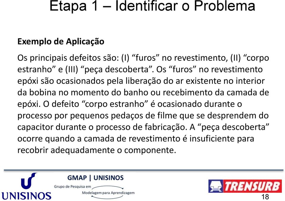 Os furos no revestimento epóxi são ocasionados pela liberação do ar existente no interior da bobina no momento do banho ou recebimento da