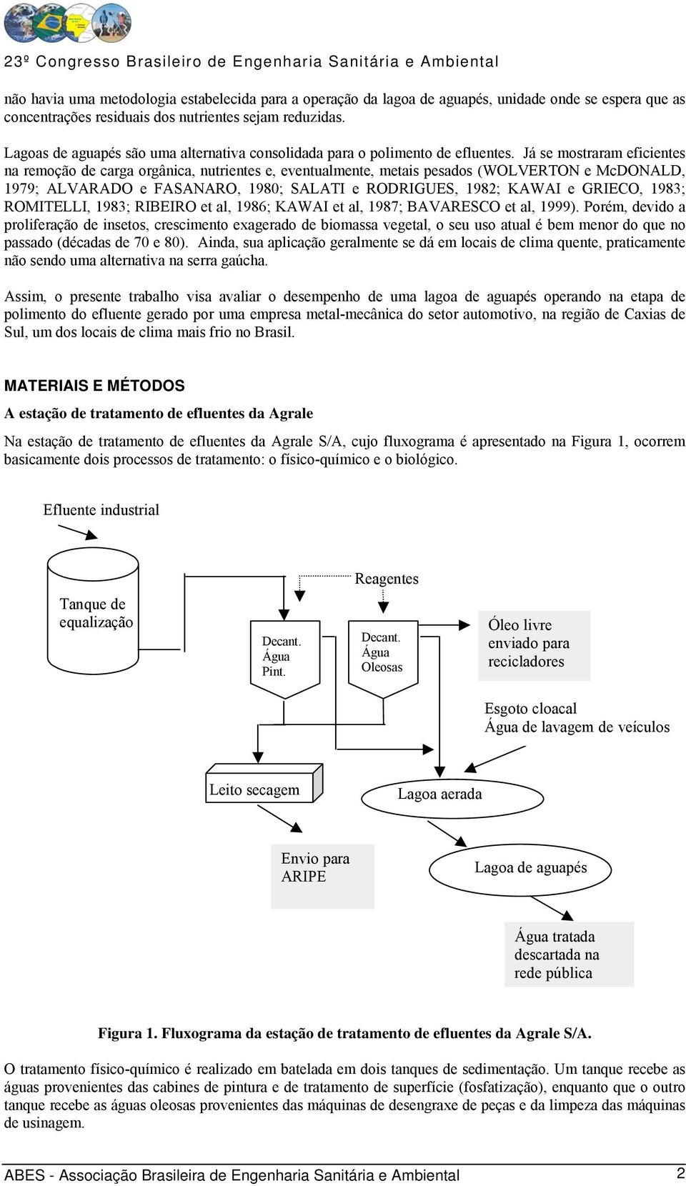 Já se mostraram eficientes na remoção de carga orgânica, nutrientes e, eventualmente, metais pesados (WOLVERTON e McDONALD, 1979; ALVARADO e FASANARO, 198; SALATI e RODRIGUES, 1982; KAWAI e GRIECO,