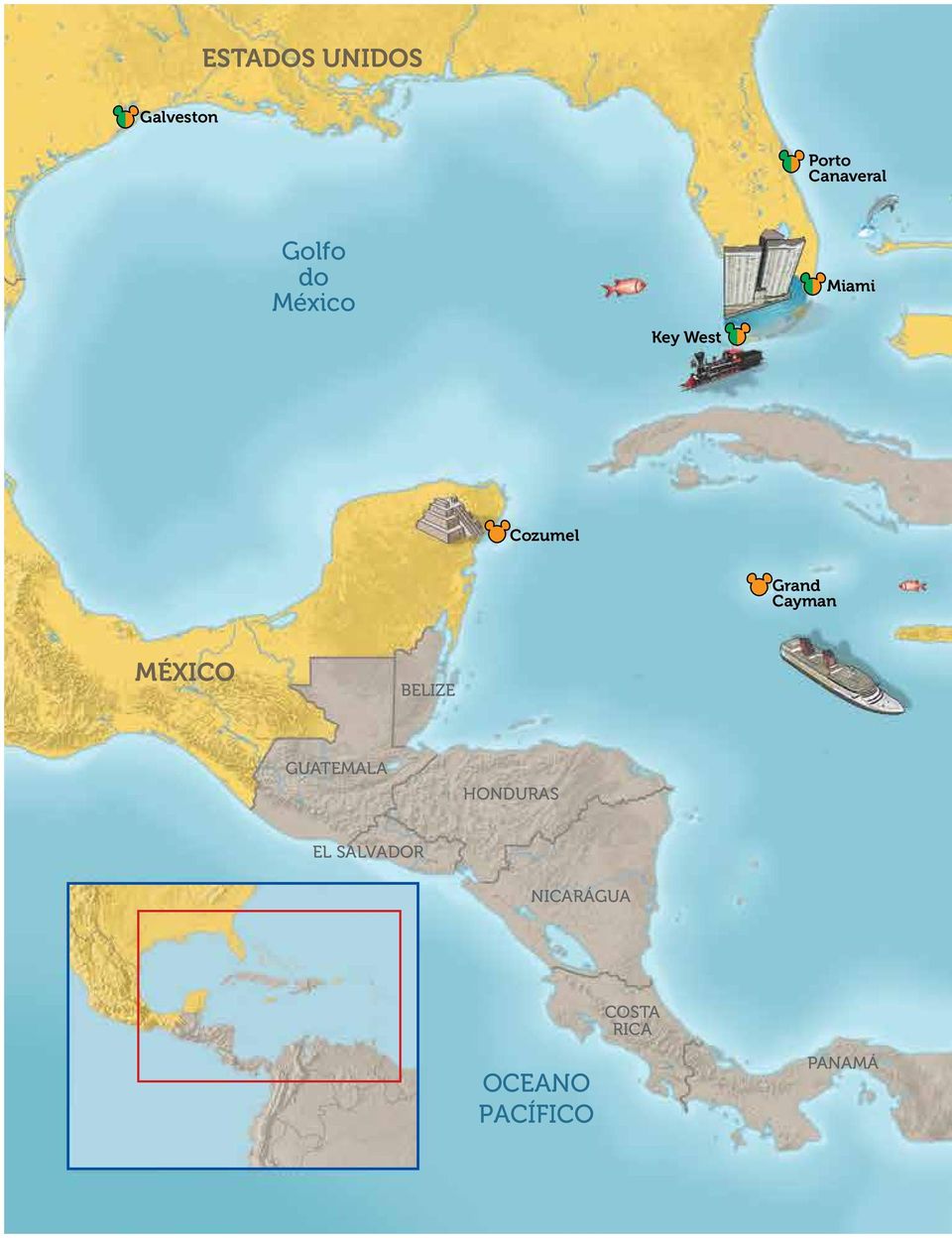 Cayman MÉXICO BELIZE GUATEMALA HONDURAS EL