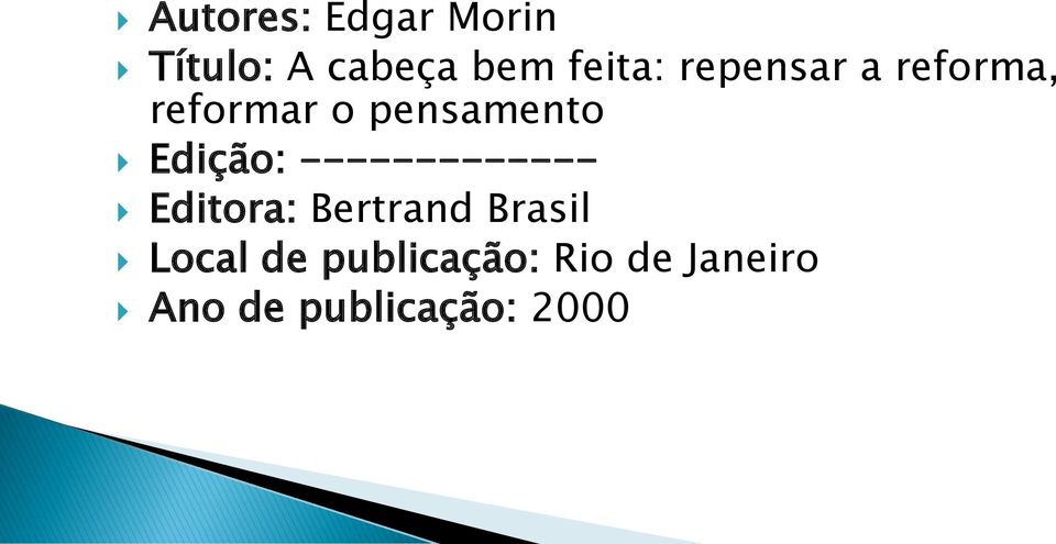 ------------- Editora: Bertrand Brasil Local de