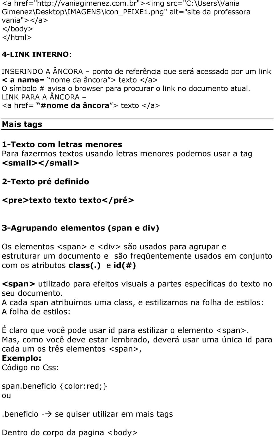 browser para procurar o link no documento atual.