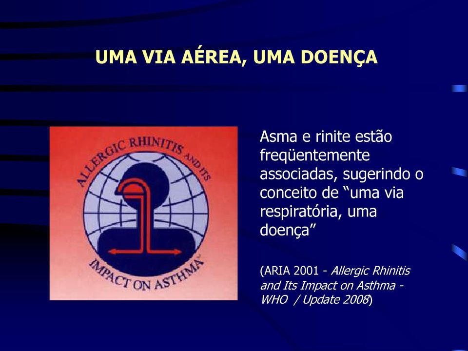 uma via respiratória, uma doença (ARIA 2001 -
