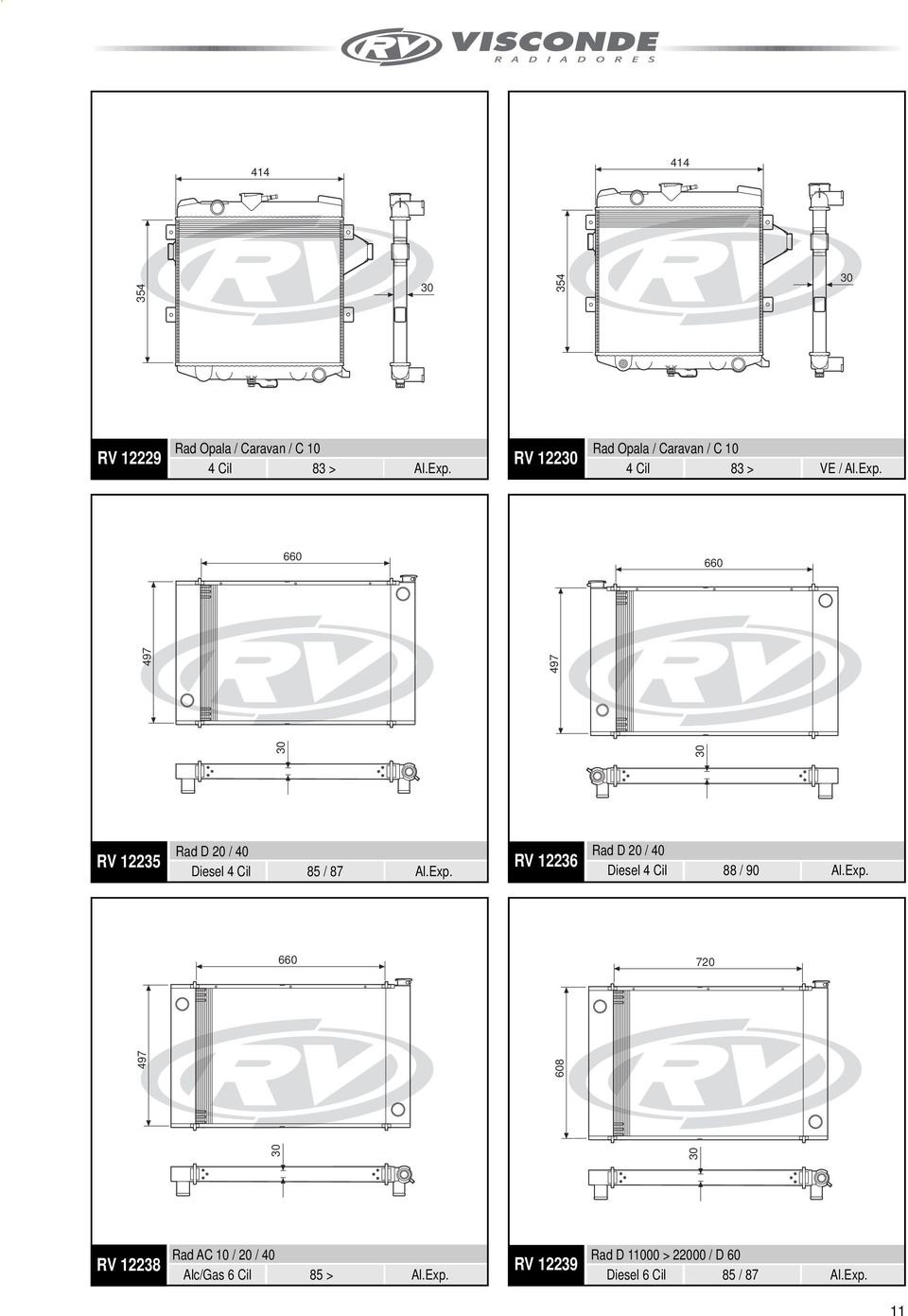 660 660 497 497 RV 12235 Rad D 20 / 40 Diesel 4 Cil 85 / 87 Al.Exp.