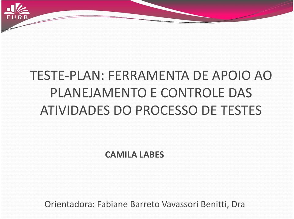 DO PROCESSO DE TESTES CAMILA LABES