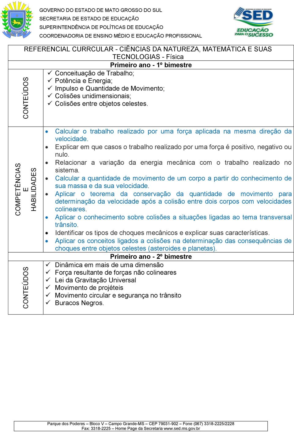 entre objetos celestes. Calcular o trabalho realizado por uma força aplicada na mesma direção da velocidade. xplicar em que casos o trabalho realizado por uma força é positivo, negativo ou nulo.