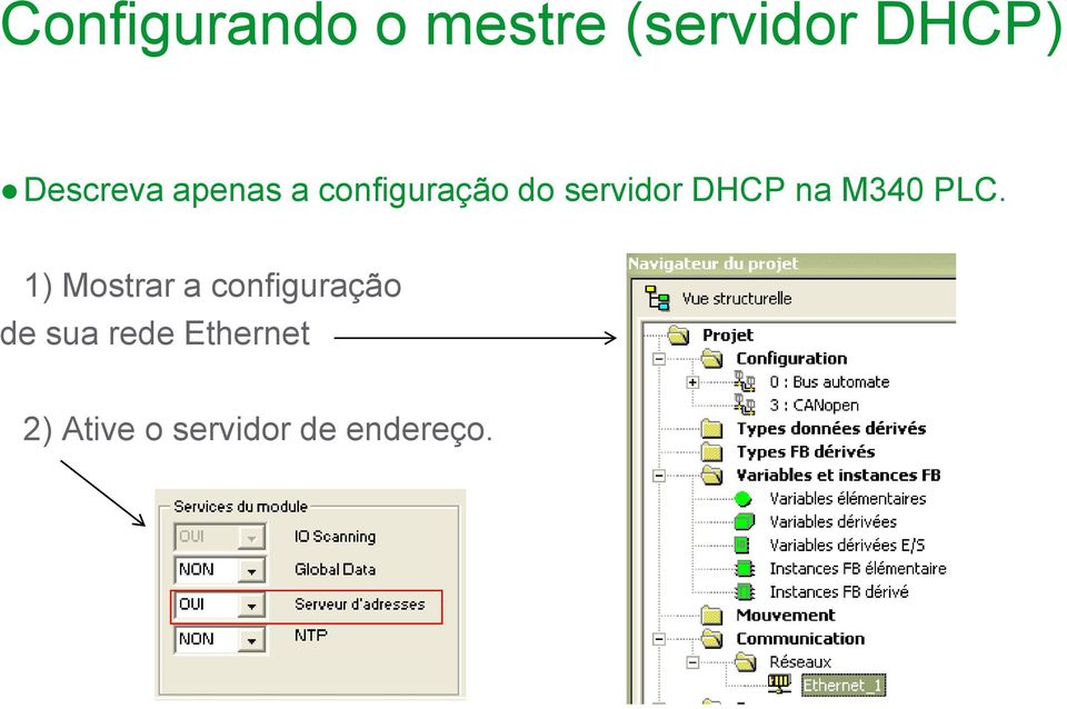 DHCP na M340 PLC.