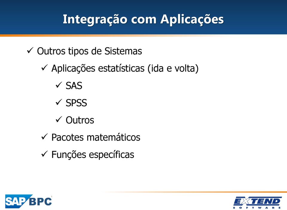 estatísticas (ida e volta) SAS SPSS