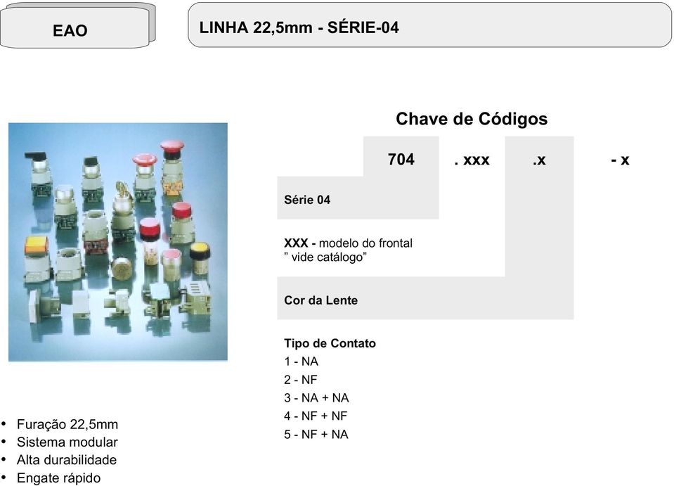 Lente Furação 22,5mm Sistema modular Alta durabilidade