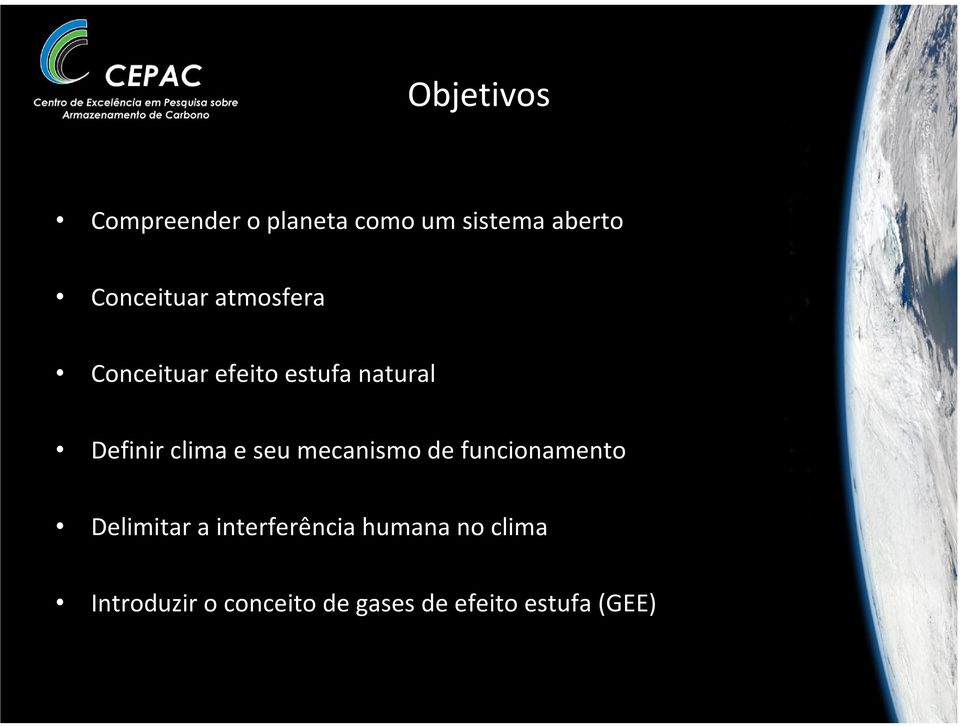 clima e seu mecanismo de funcionamento Delimitar a