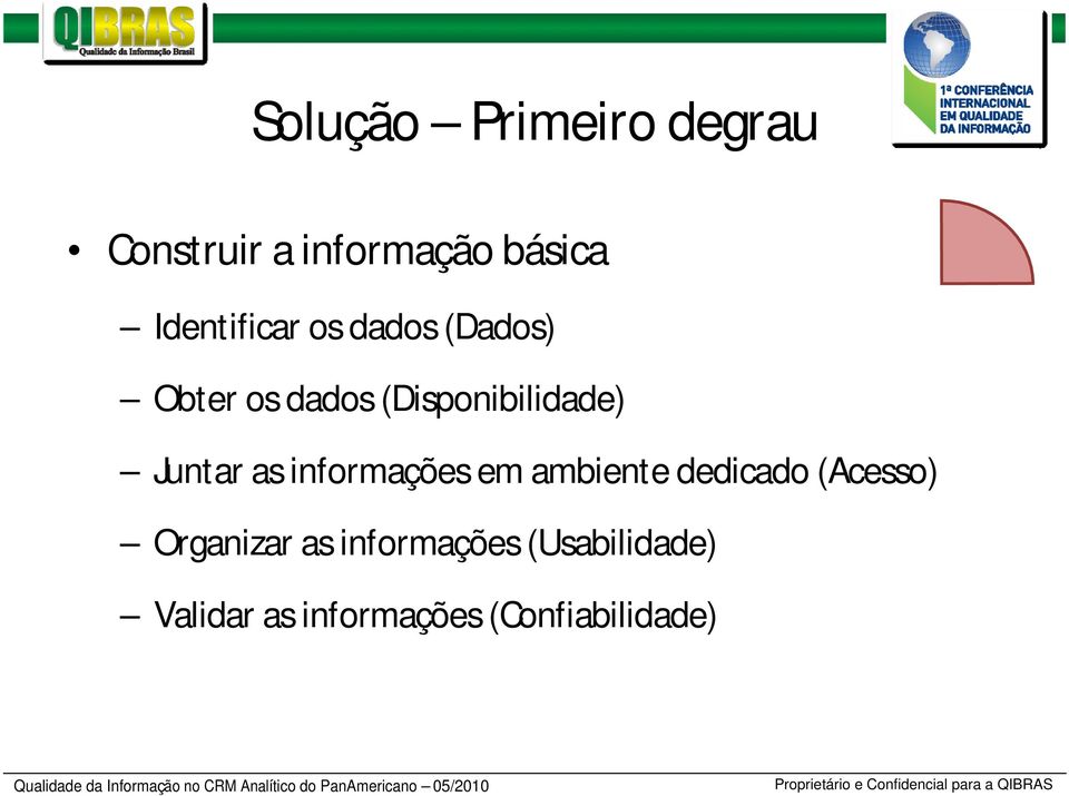 Juntar as informações em ambiente dedicado (Acesso) Organizar