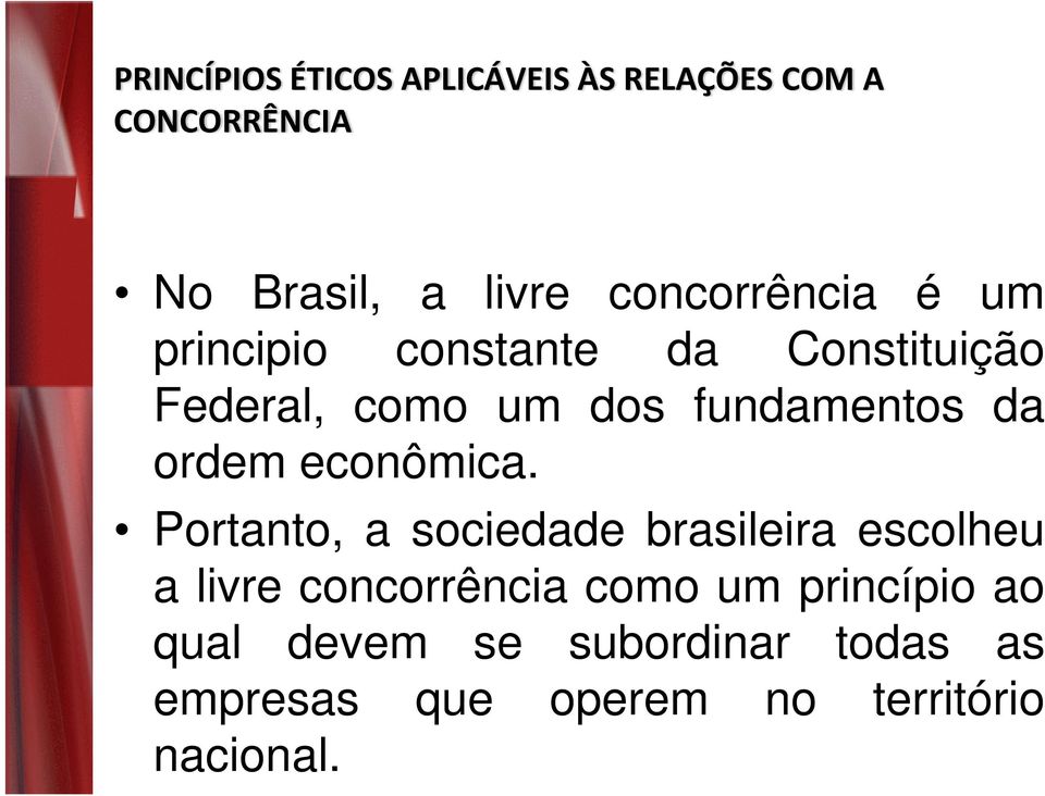 da ordem econômica.