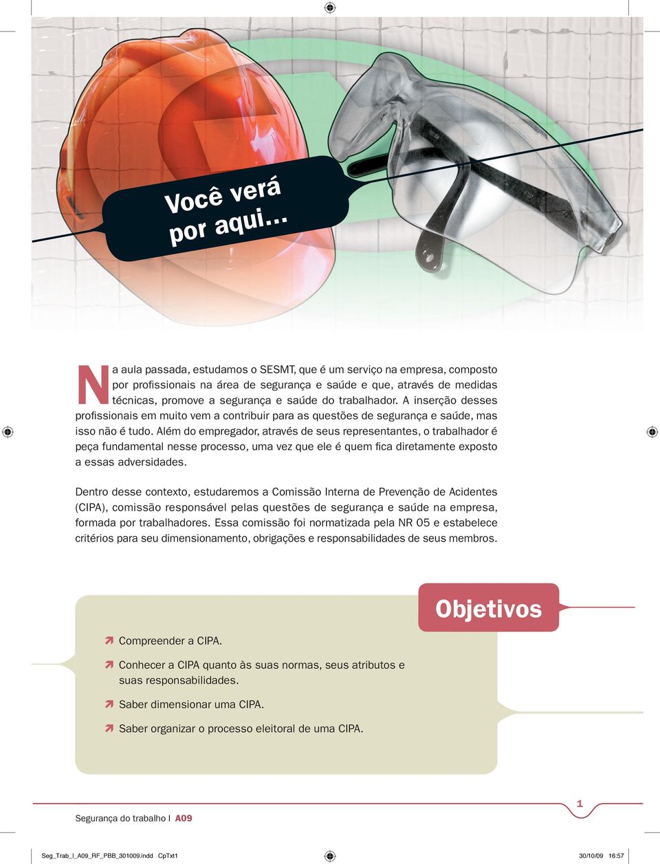 trabalhador. A inserção desses profi ssionais em muito vem a contribuir para as questões de segurança e saúde, mas isso não é tudo.