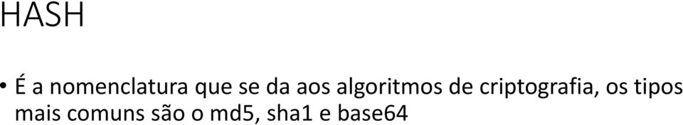 criptografia, os tipos mais