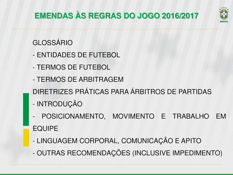 DE PARTIDAS - INTRODUÇÃO - POSICIONAMENTO, MOVIMENTO E TRABALHO EM EQUIPE -