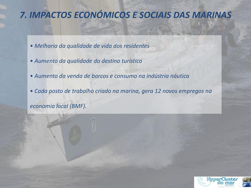 da venda de barcos e consumo na indústria náutica Cada posto de