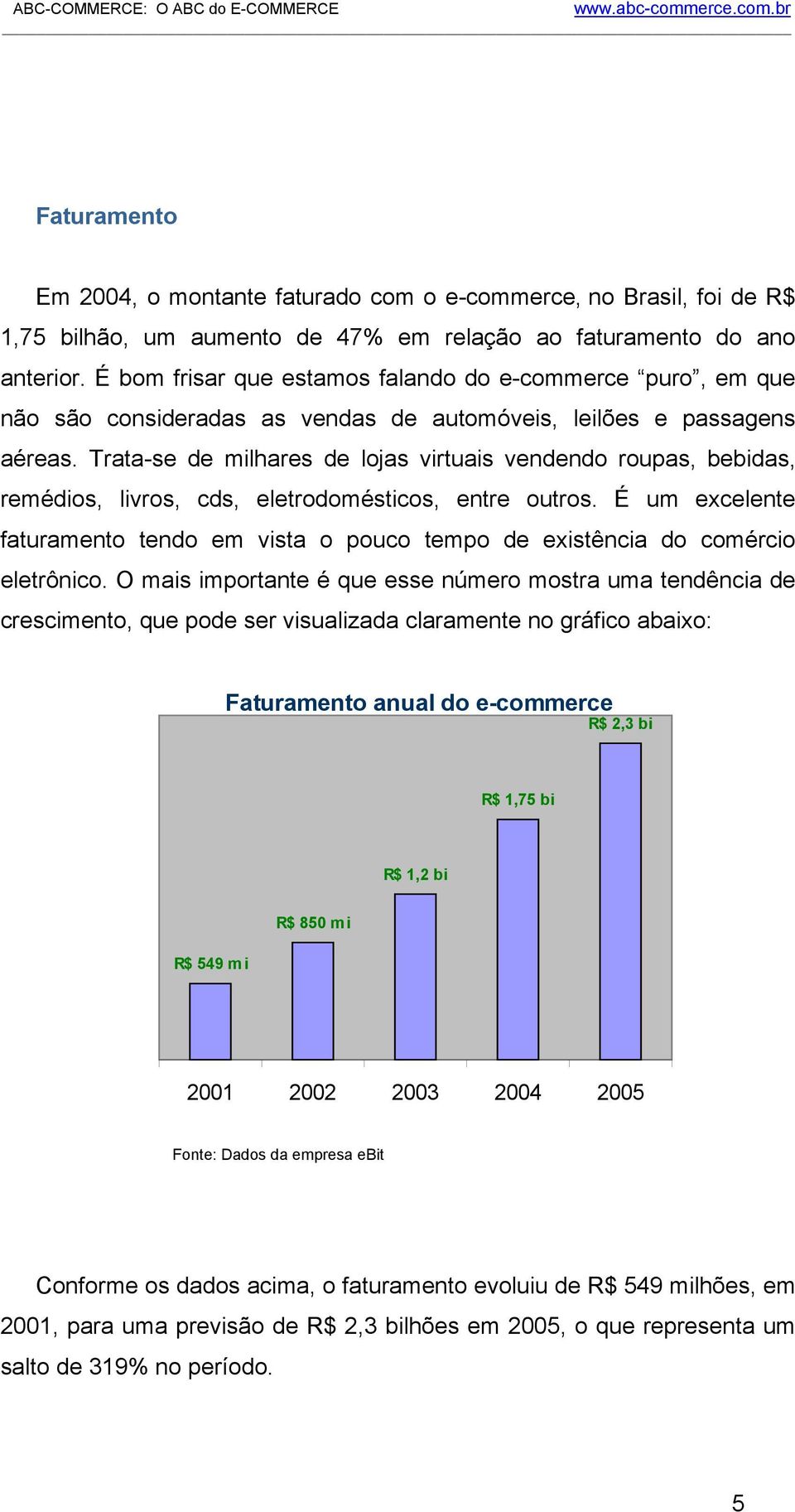 Trata-se de milhares de lojas virtuais vendendo roupas, bebidas, remédios, livros, cds, eletrodomésticos, entre outros.