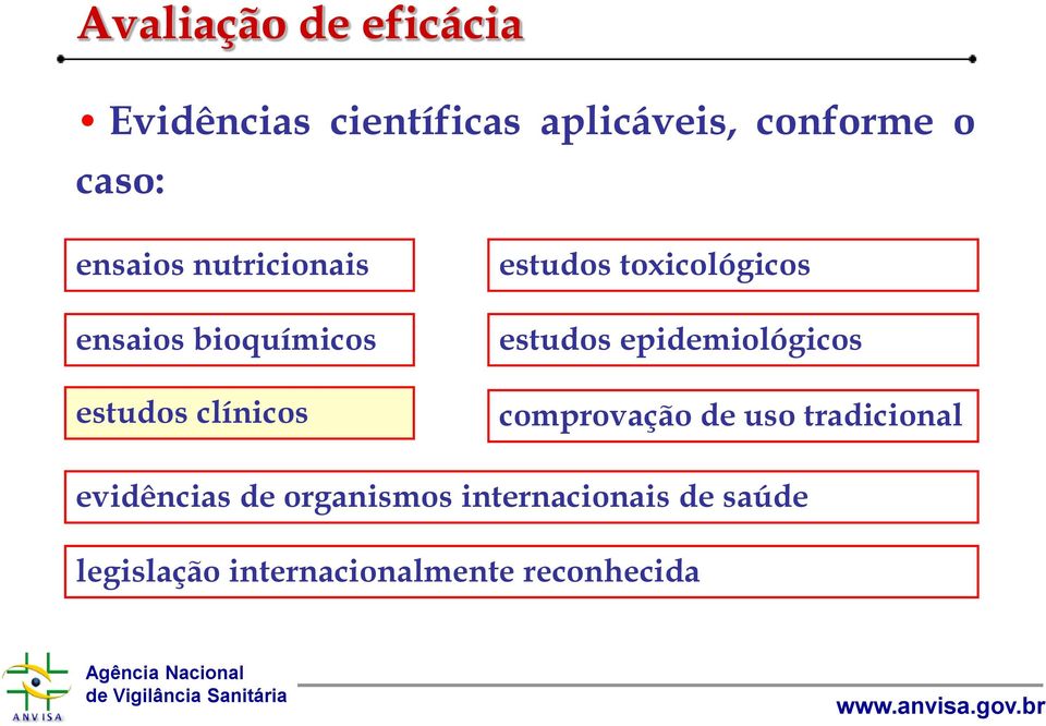 toxicológicos estudos epidemiológicos comprovação de uso tradicional