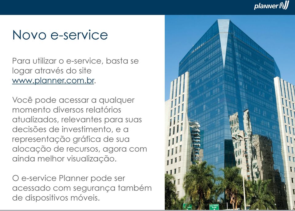 decisões de investimento, e a representação gráfica de sua alocação de recursos, agora com