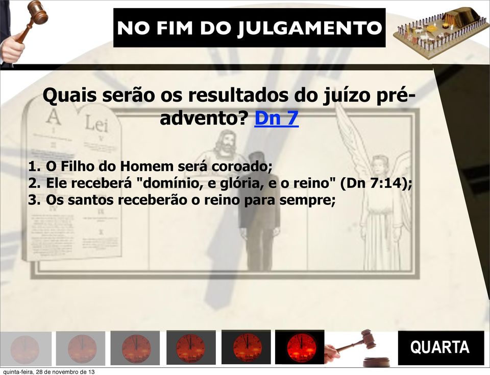 O Filho do Homem será coroado; 2.