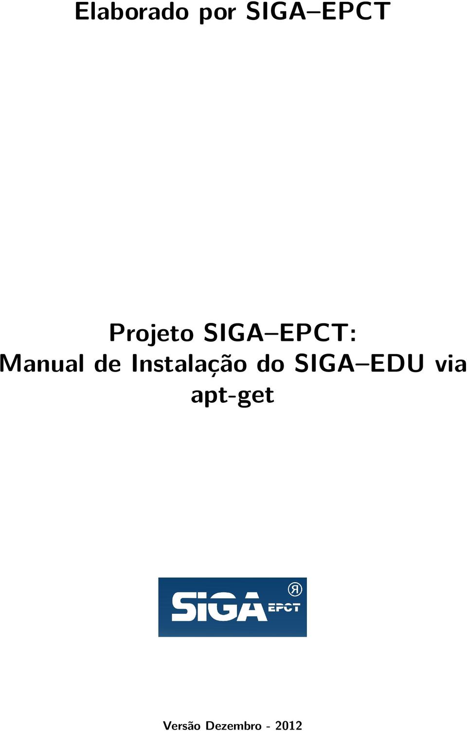 de Instalação do SIGA EDU