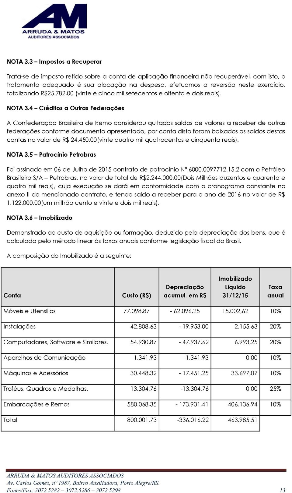 exercício, totalizando R$25.782,00 (vinte e cinco mil setecentos e oitenta e dois reais).