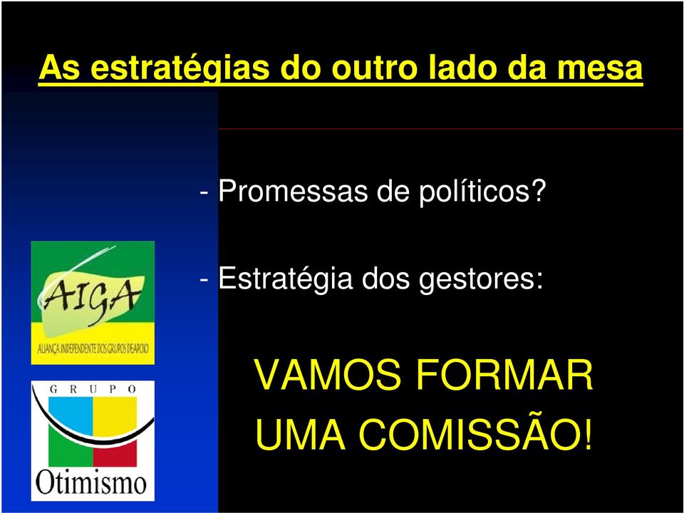 políticos?