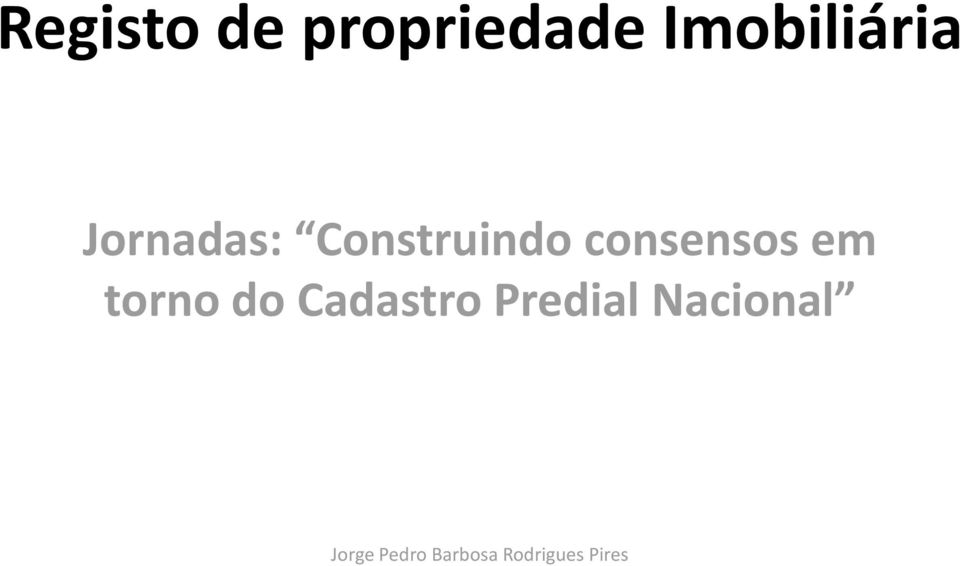 Construindo consensos em