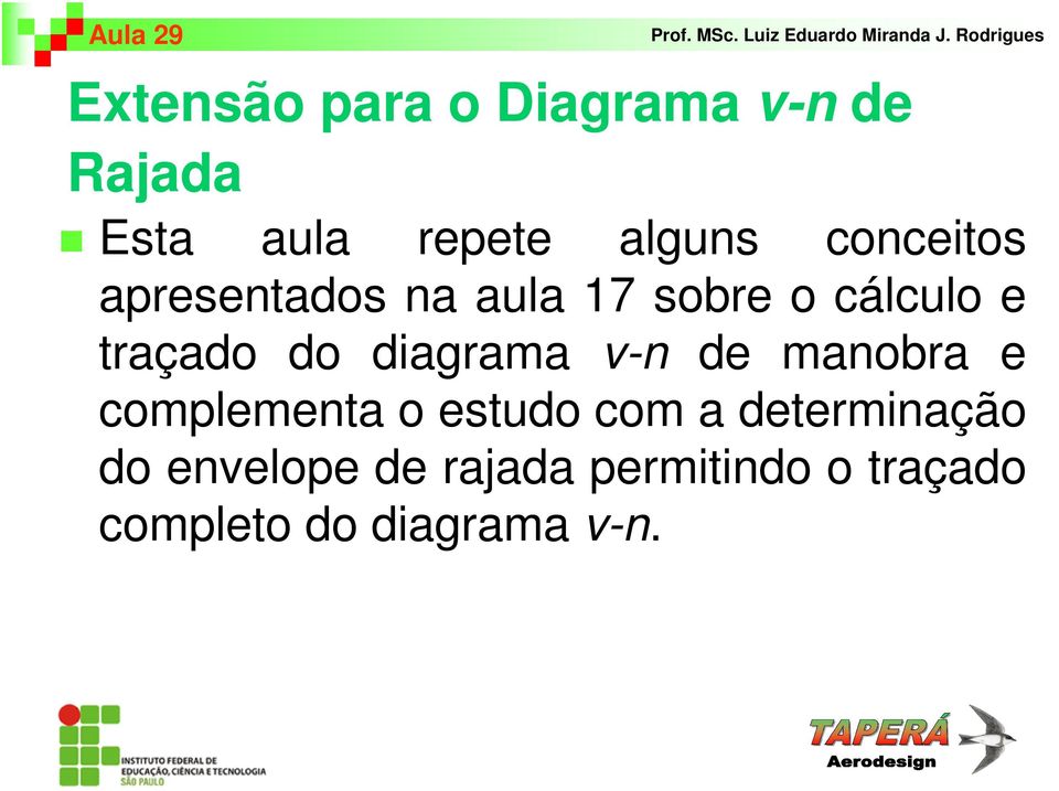 diagrama v-n de manobra e complementa o estudo com a