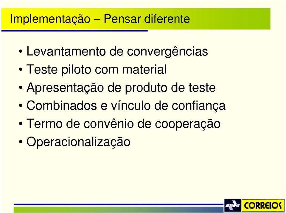 Apresentação de produto de teste Combinados e