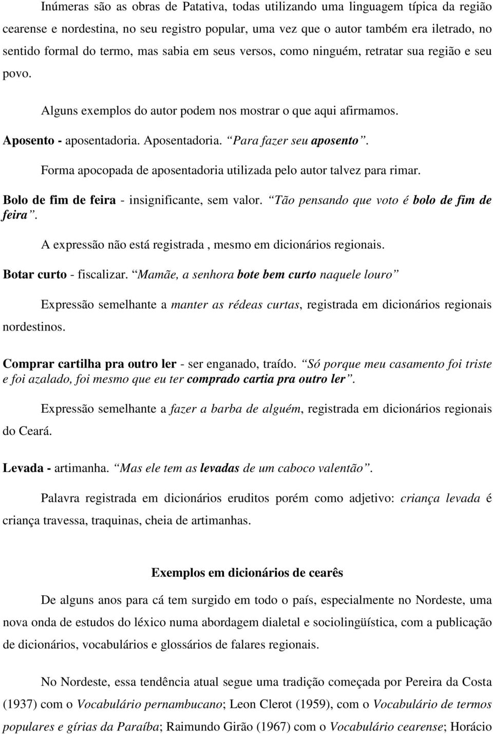 RELAÇÕES LÍNGUA SOCIEDADE E CULTURA NA LINGUAGEM POPULAR DO CEARÁ - PDF ...