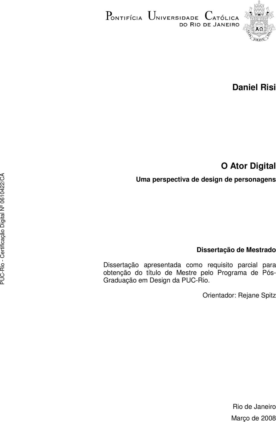 parcial para obtenção do título de Mestre pelo Programa de Pós-