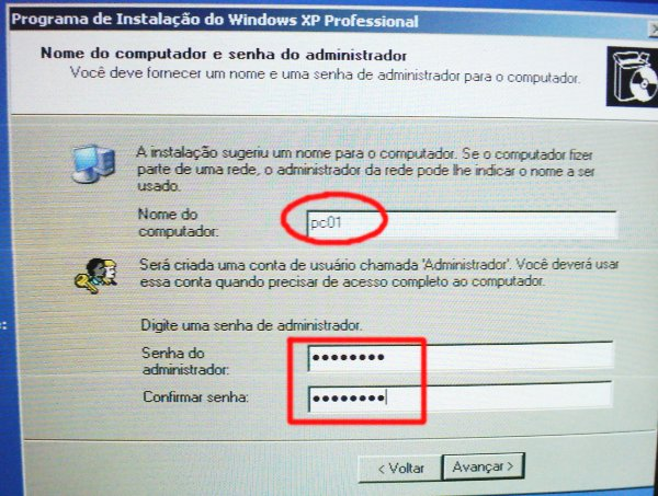 Caso você tenha um modem em seu computador, informe