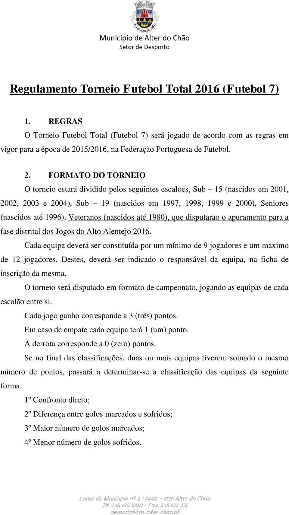 REGULAMENTO DO I TORNEIO DE SUECA TERRAFLOR - PDF Download grátis