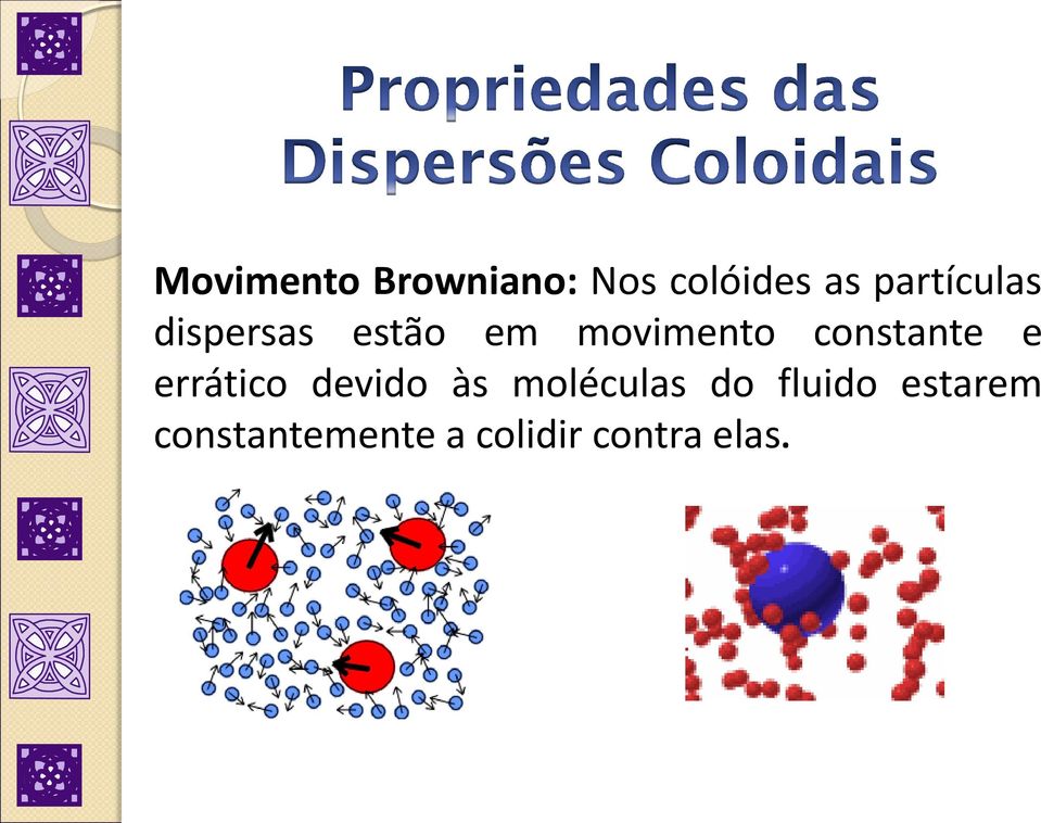 constante e errático devido às moléculas do