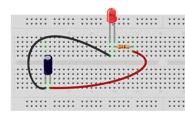 Exemplo Circuito com capacitor eletrolítico