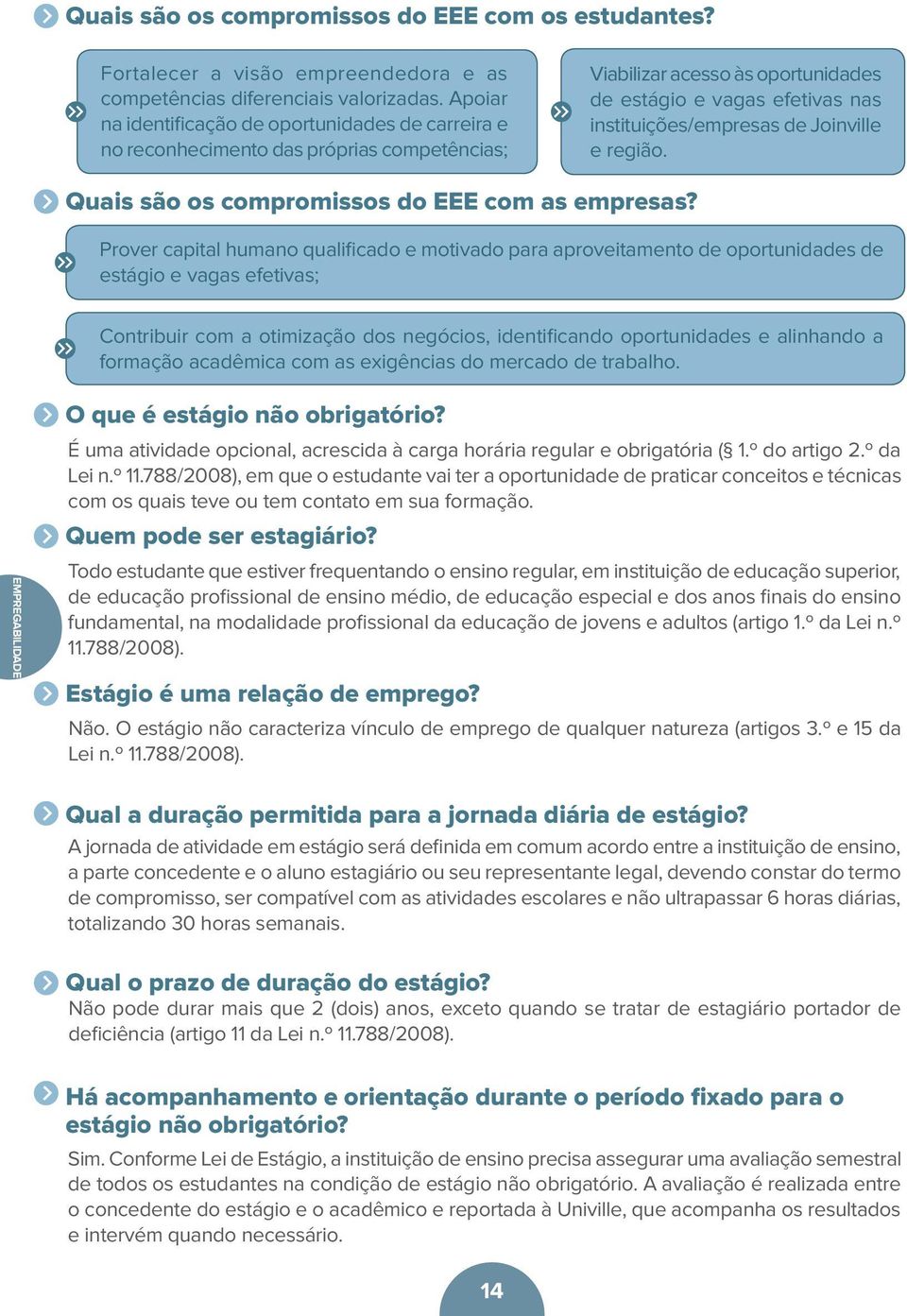 Joinville e região. Quais são os compromissos do EEE com as empresas?