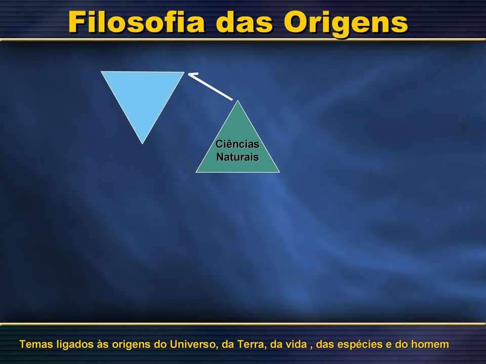 ligados às origens do