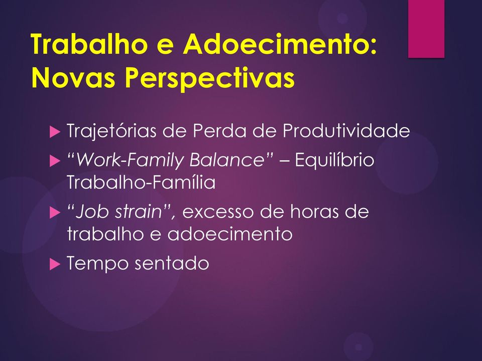 Balance Equilíbrio Trabalho-Família Job strain,