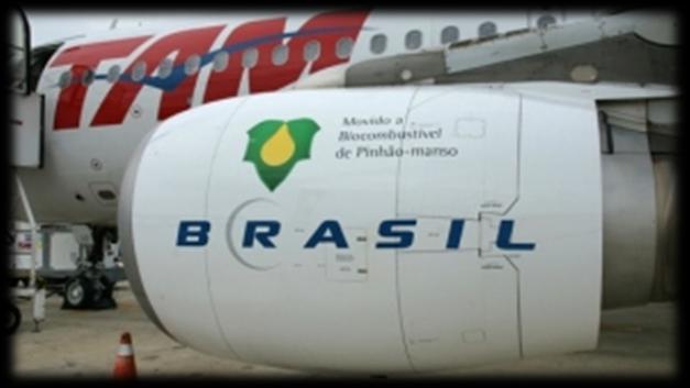 Bioquerosene de Aviação Voo experimental em 23 de novembro de 2010 - Biocombustível de aviação de pinhão manso: mistura 50%; - Aeronave: Airbus A320 com capacidade para 174 passageiros em rota