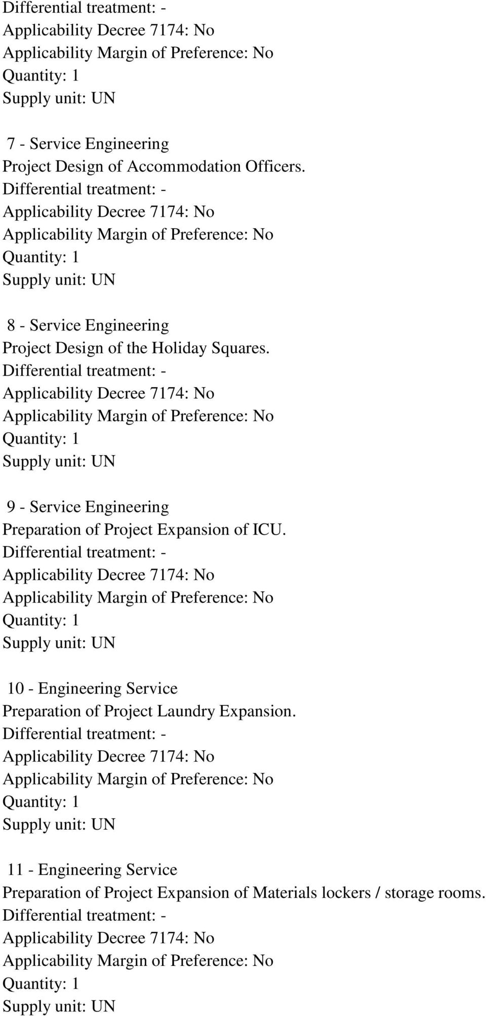 9 - Service Engineering Preparation of Project Expansion of ICU.