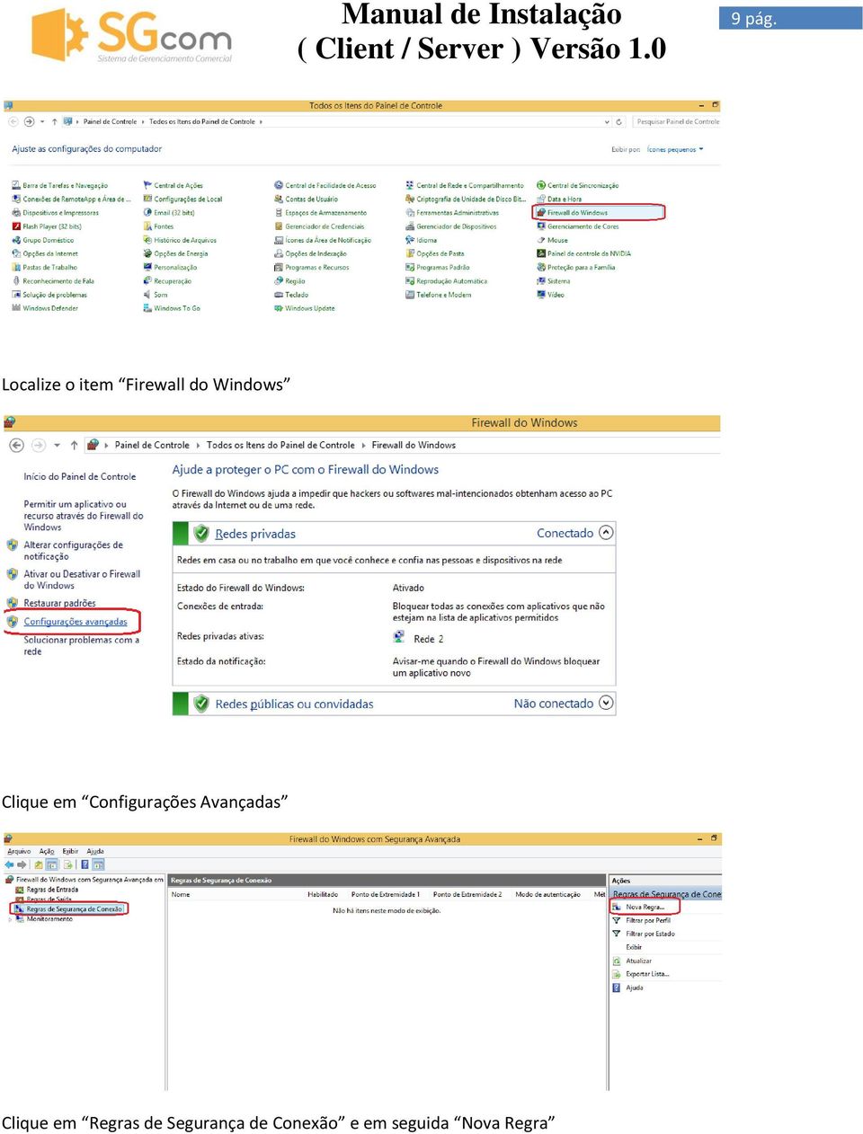 Clique em Configurações Avançadas