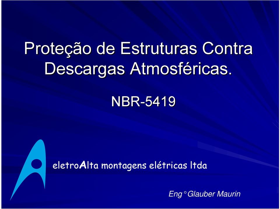 NBR-5419 eletroalta montagens