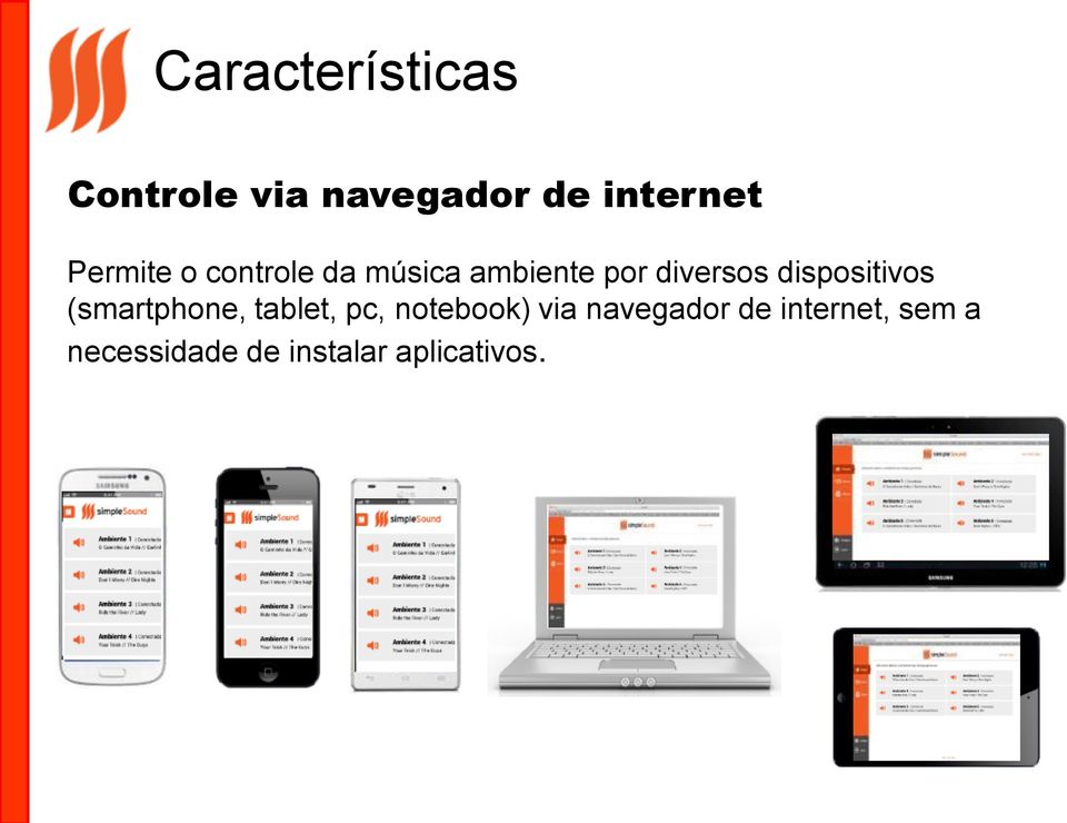 dispositivos (smartphone, tablet, pc, notebook) via