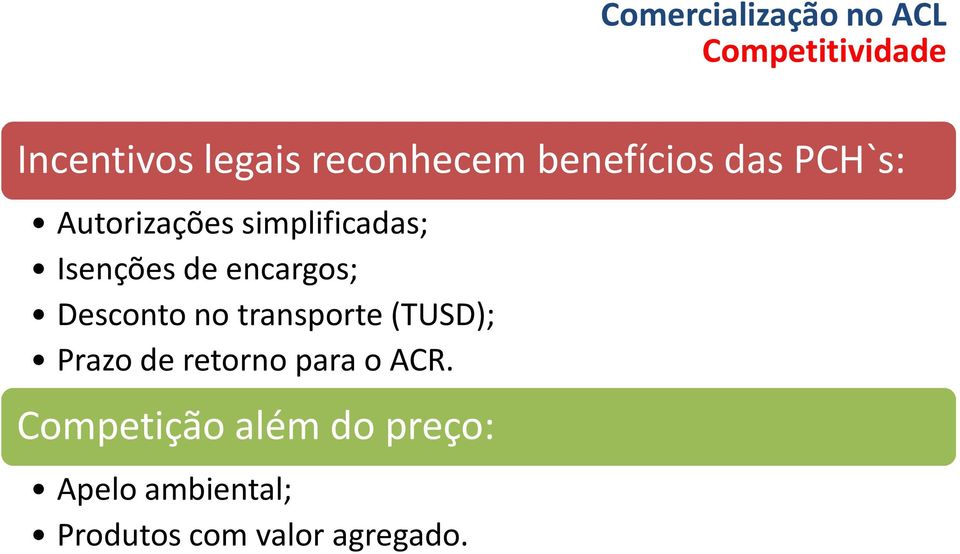 encargos; Desconto no transporte (TUSD); Prazo de retorno para o