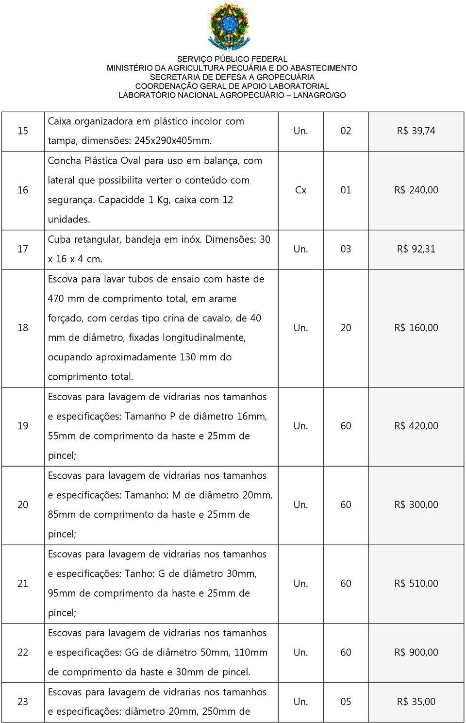 Dimensões: 30 x 16 x 4 cm.