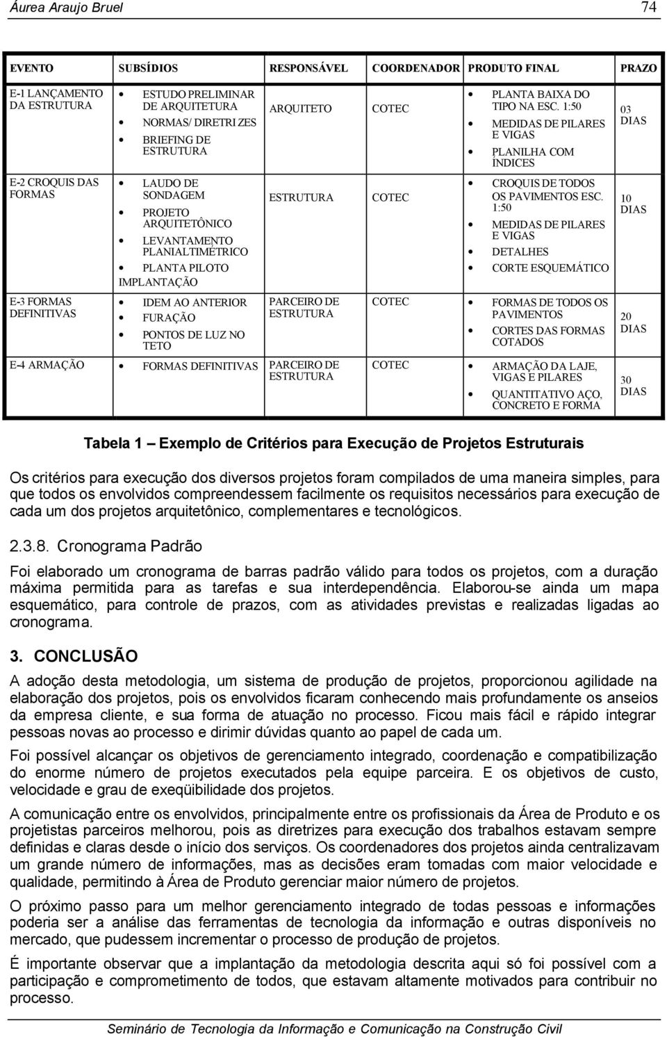 DE COTEC COTEC PLANTA BAIXA DO TIPO NA ESC. 1:50 MEDIDAS DE PILARES E VIGAS PLANILHA COM ÍNDICES CROQUIS DE TODOS OS PAVIMENTOS ESC.