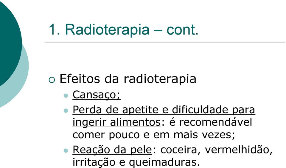 dificuldade para ingerir alimentos: é recomendável